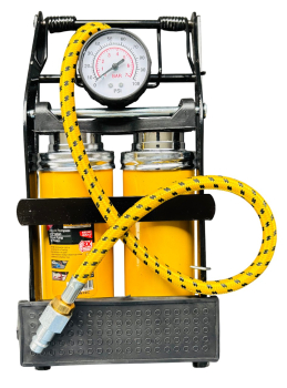 Fusspumpe mit Manometer für Druckluft